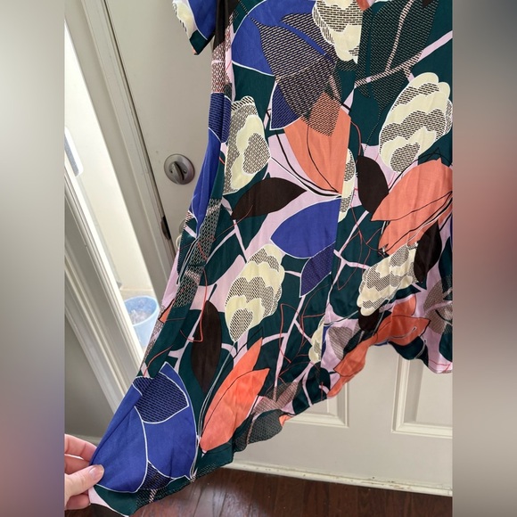 Corey Lynn Calter Floral Geometric Swing Dress Size Medium - Picture 5 of 8